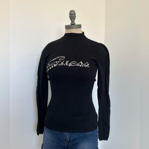 GUESS open back long sleeve top